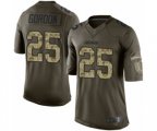Los Angeles Chargers #25 Melvin Gordon Elite Green Salute to Service Football Jersey
