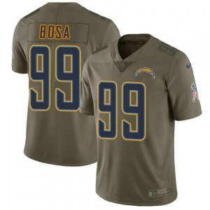 Los Angeles Chargers #99 Joey Bosa Limited Olive 2017 Salute to Service NFL Jersey