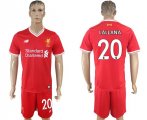 2017-18 Liverpool 20 LALLANA Home Soccer Jersey