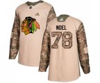 Chicago Blackhawks #78 Nathan Noel Authentic Camo Veterans Day Practice NHL Jersey