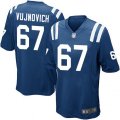 Indianapolis Colts #67 Jeremy Vujnovich Game Royal Blue Team Color NFL Jersey