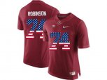 2016 US Flag Fashion Alabama Crimson Tide Cam Robinson #74 College Football Limited Jersey - Crimson