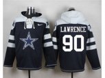 Dallas Cowboys #90 Demarcus Lawrence Navy Blue Player Pullover Hoodie