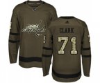Washington Capitals #71 Kody Clark Premier Green Salute to Service NHL Jersey