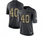 New York Jets #40 Trenton Cannon Limited Black 2016 Salute to Service Football Jersey