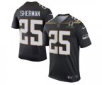 Seattle Seahawks #25 Richard Sherman Elite Black Team Irvin 2016 Pro Bowl Football Jersey