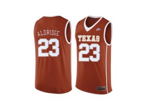 Men\'s Texas Longhorns LaMarcus Aldridge #23 College Basketball Throwback Jersey - Burnt Orange
