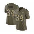 Denver Broncos #34 Will Parks Limited Olive Camo 2017 Salute to Service Football Jersey