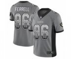 Oakland Raiders #96 Clelin Ferrell Limited Gray Rush Drift Fashion Football Jersey
