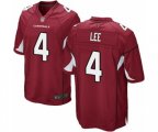 Arizona Cardinals #4 Andy Lee Game Red Team Color Football Jersey