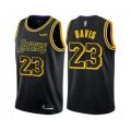Los Angeles Lakers #23 Anthony Davis Authentic Black City Edition Basketball Jersey