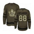 Toronto Maple Leafs #88 William Nylander Authentic Green Salute to Service Hockey Jersey