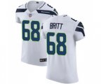 Seattle Seahawks #68 Justin Britt White Vapor Untouchable Elite Player Football Jersey