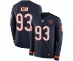 Chicago Bears #93 Sam Acho Limited Navy Blue Therma Long Sleeve NFL Jersey