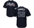 Atlanta Braves #52 Jose Ramirez Replica Blue Alternate Road Cool Base Baseball Jersey