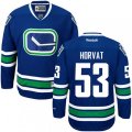 Vancouver Canucks #53 Bo Horvat Premier Royal Blue Third NHL Jersey