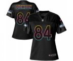 Women Seattle Seahawks #84 Ed Dickson Game Black Fashion Football Jersey