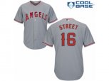 Los Angeles Angels of Anaheim #16 Huston Street Authentic Grey Road Cool Base MLB Jersey