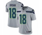 Seattle Seahawks #18 Jaron Brown Grey Alternate Vapor Untouchable Limited Player NFL Jersey