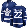 Toronto Maple Leafs #22 Tiger Williams Fanatics Branded Royal Blue Home Breakaway NHL Jersey