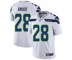 Seattle Seahawks #28 Ugo Amadi White Vapor Untouchable Limited Player Football Jersey
