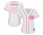 Women's Houston Astros #22 Josh Reddick Authentic White Fashion Cool Base Baseball Jersey