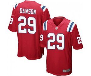 New England Patriots #29 Duke Dawson Game Red Alternate Football Jersey