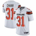 Cleveland Browns #31 Nick Chubb White Vapor Untouchable Limited Player NFL Jersey