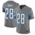 Detroit Lions #28 Quandre Diggs Limited Steel Rush Vapor Untouchable NFL Jersey