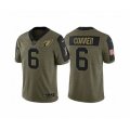 Arizona Cardinals #6 James Conner 2021 Salute To Service Olive Limited Jersey
