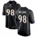 Baltimore Ravens #98 Brandon Williams Nike Black Vapor Limited Player Jersey