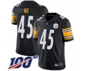 Pittsburgh Steelers #45 Roosevelt Nix Black Team Color Vapor Untouchable Limited Player 100th Season Football Jersey