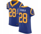Los Angeles Rams #28 Marshall Faulk Royal Blue Alternate Vapor Untouchable Elite Player Football Jersey