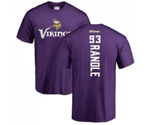 Minnesota Vikings #93 John Randle Purple Backer T-Shirt