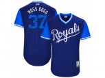 Kansas City Royals #37 Brandon Moss Moss Dogg Authentic Navy Blue 2017 Players Weekend MLB Jersey