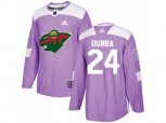 Minnesota Wild #24 Matt Dumba Purple Authentic Fights Cancer Stitched NHL Jersey