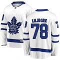 Toronto Maple Leafs #78 Timothy Liljegren Authentic White Away Fanatics Branded Breakaway NHL Jersey