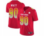 Pittsburgh Steelers #90 T. J. Watt Limited Red AFC 2019 Pro Bowl Football Jersey