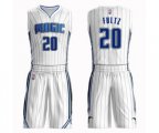 Orlando Magic #20 Markelle Fultz Swingman White Basketball Suit Jersey - Association Edition