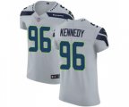 Seattle Seahawks #96 Cortez Kennedy Grey Alternate Vapor Untouchable Elite Player Football Jersey