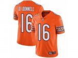 Chicago Bears #16 Pat O'Donnell Vapor Untouchable Limited Orange Rush NFL Jersey