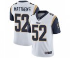 Los Angeles Rams #52 Clay Matthews White Vapor Untouchable Limited Player Football Jersey