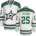 Dallas Stars #25 Brett Ritchie Authentic White Away NHL Jersey