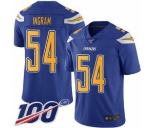Los Angeles Chargers #54 Melvin Ingram Limited Electric Blue Rush Vapor Untouchable 100th Season Football Jersey