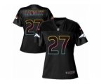 Women Denver Broncos #27 Brendan Langley Game Black Fashion NFL Jersey