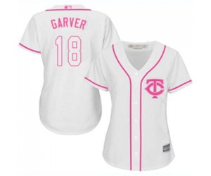 Women\'s Minnesota Twins #18 Mitch Garver Replica White Fashion Cool Base Baseball Jersey
