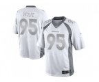Denver Broncos #95 Derek Wolfe White Men Stitched NFL Limited Platinum Jersey