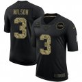 Seattle Seahawks #3 Russell Wilson Camo 2020 Salute To Service Limited Jersey