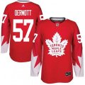 Toronto Maple Leafs #57 Travis Dermott Premier Red Alternate NHL Jersey