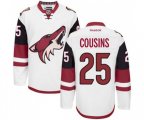 Arizona Coyotes #25 Nick Cousins Authentic White Away Hockey Jersey